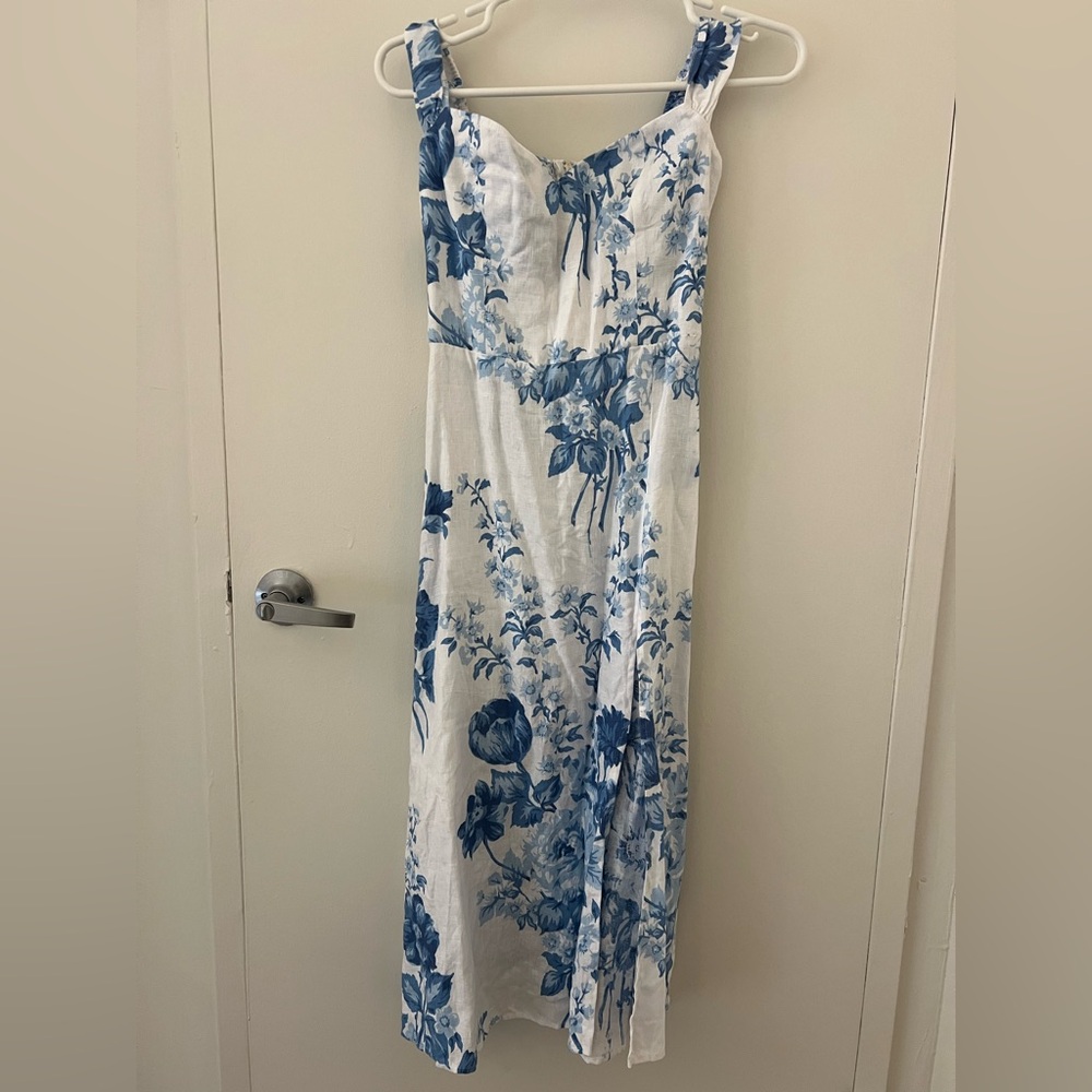 Reformation Linen Midi Dress